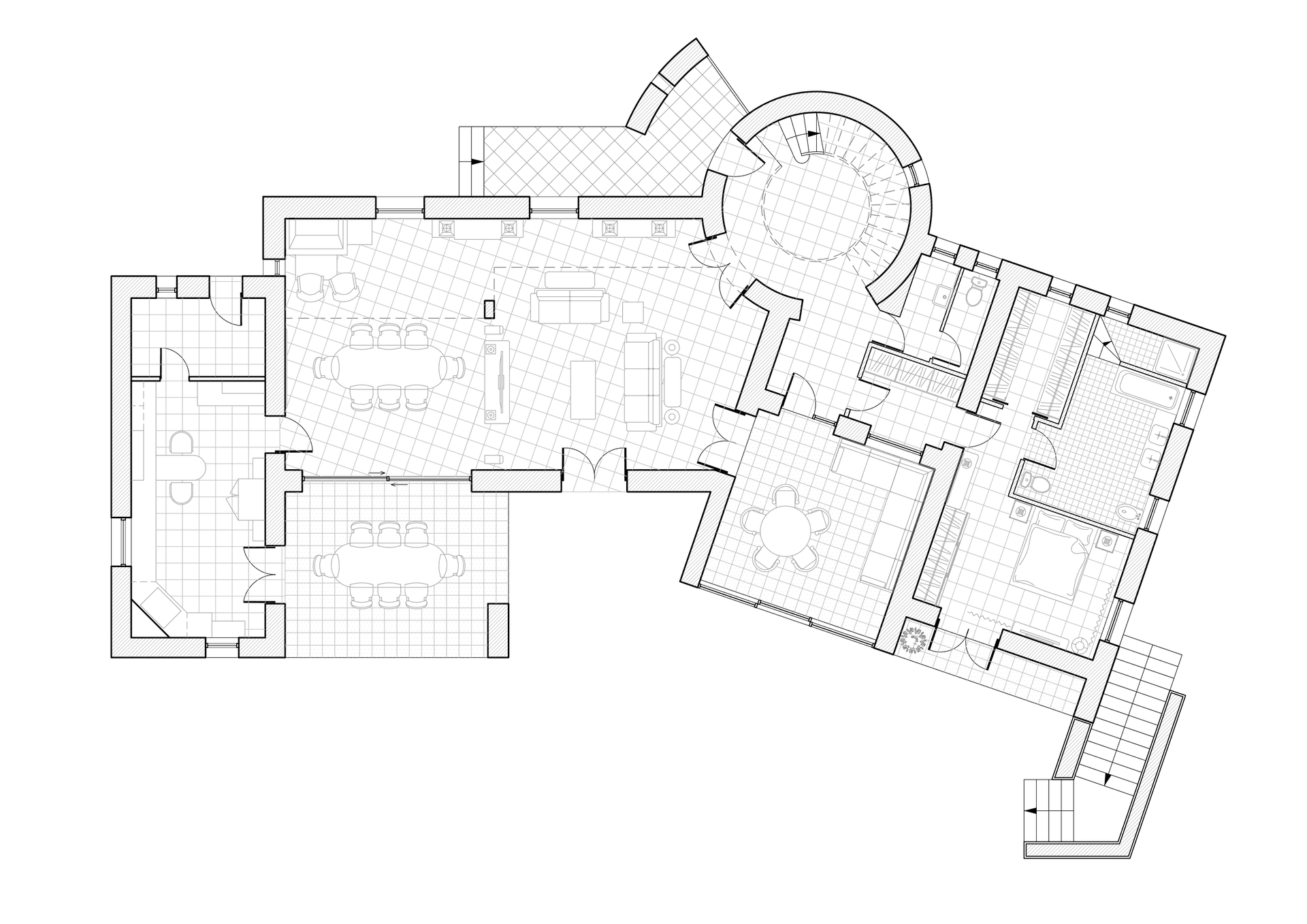 Plan de la villa